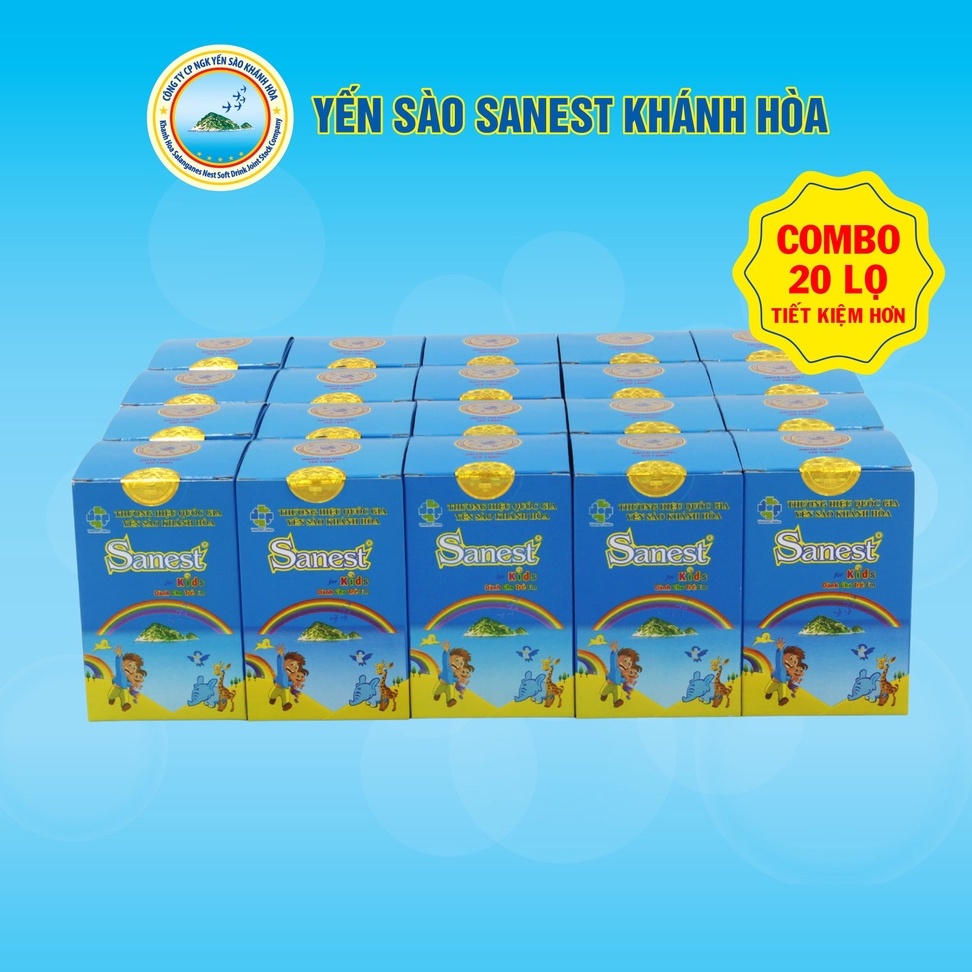 Nước Yến sào Khánh Hòa Sanest dành cho trẻ em đóng lọ 62ml - 0161