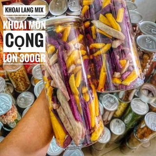Khoai Môn Mix Khoai Vàng & Khoai Tím Cọng Hàng Xuất Khẩu - Lon 300gr