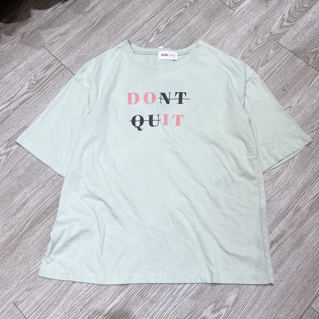 Áo thun tay ngắn DONT QUIT chất cotton nhiều màu