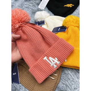 Mũ Len MLB Logo Thêu Thời Trang Mùa Đông Hàng Xuất Dư