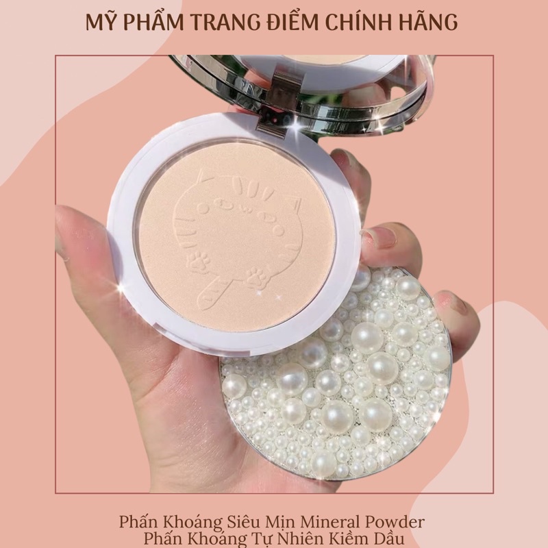 Phấn Khoáng Kiềm Dầu Siêu Mịn Trang Điểm Tự Nhiên Mineral Powder