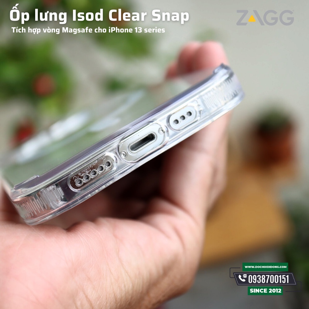 Ốp ZA.GG ISOD Clear Snap Iphone 13 Pro, 13 Pro Max