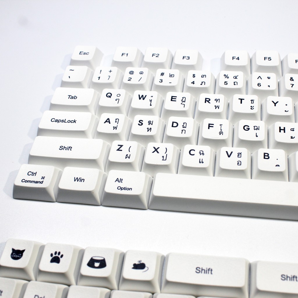 Bàn Phím Ngôn Ngữ Thái Lan 119 Phím XDA PBT Cho RK61 GK61