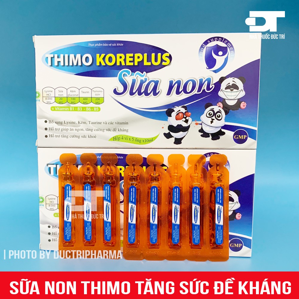 Thimo Koreplus sữa non tăng sức đề kháng, phát triển trí tuệ