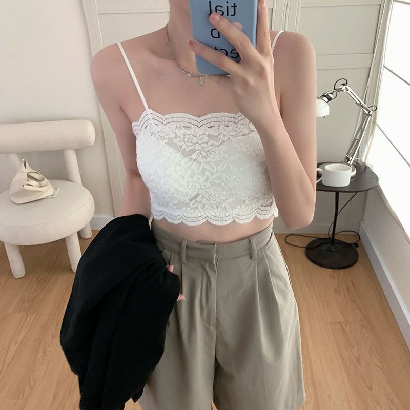 Áo Ren Ống Ngắn Ôm Dáng Phong Cách Thời Trang Mùa Hè Quyến Rũ Cho Nữ