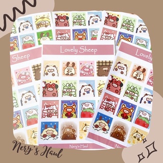 Sticker Lovely Sheep hình dán trang trí sổ tay đáng yêu / bullet journal