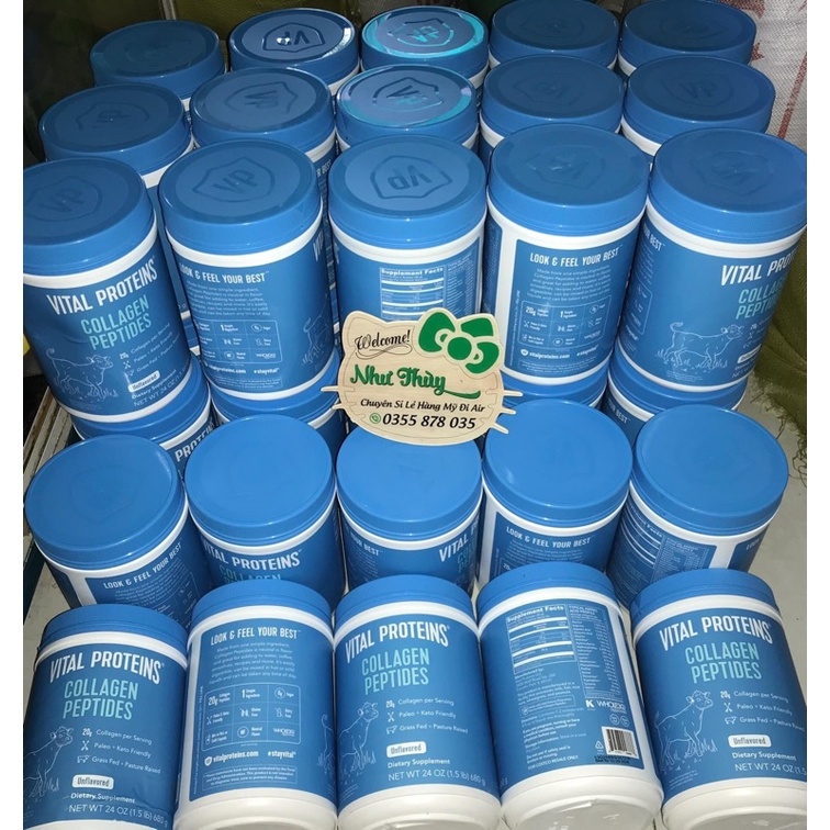 SẴN DATE 2.2028 BộtVital Protein Collagen 680g
