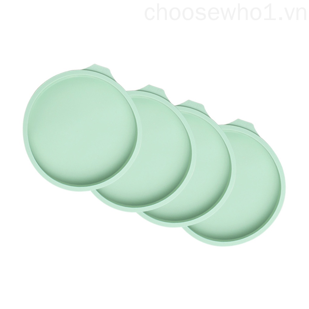 Set 4 Khuôn Silicone Làm Bánh Hình Cầu Vồng Xinh Xắn