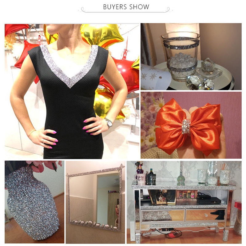 Cuộn Dây Ruy Băng Đính Đá Tự Dính Dài 1 Yard Dùng Trang Trí