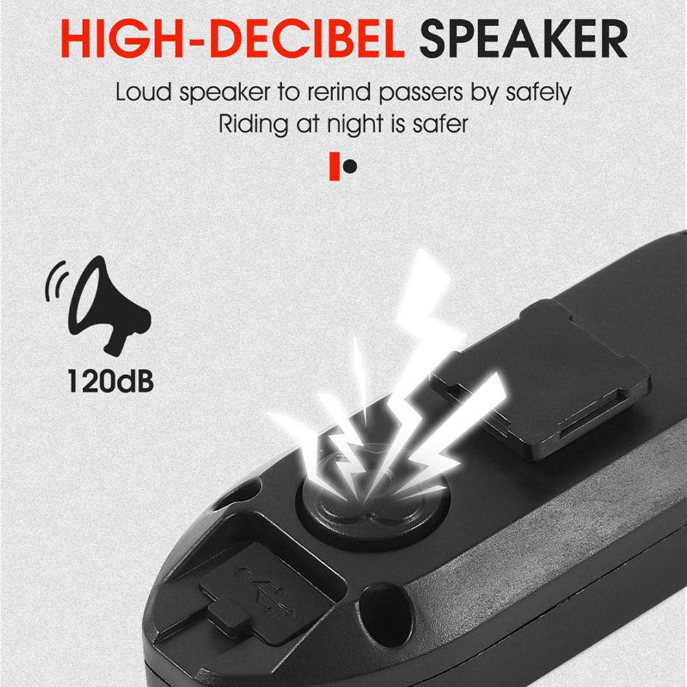 Đèn Xi Nhan Gắn Đuôi Xe Đạp Sạc USB Chống Thấm Nước