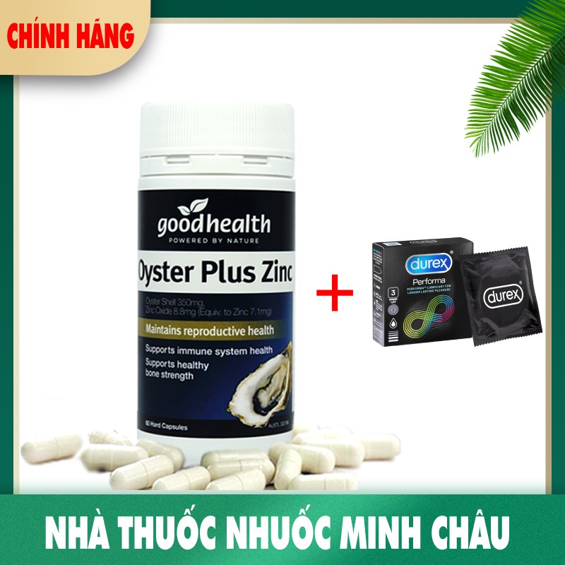 Hàu Biển Úc Goodhealth Oyster Plus Zinc - Tinh chất hàu (60 viên)