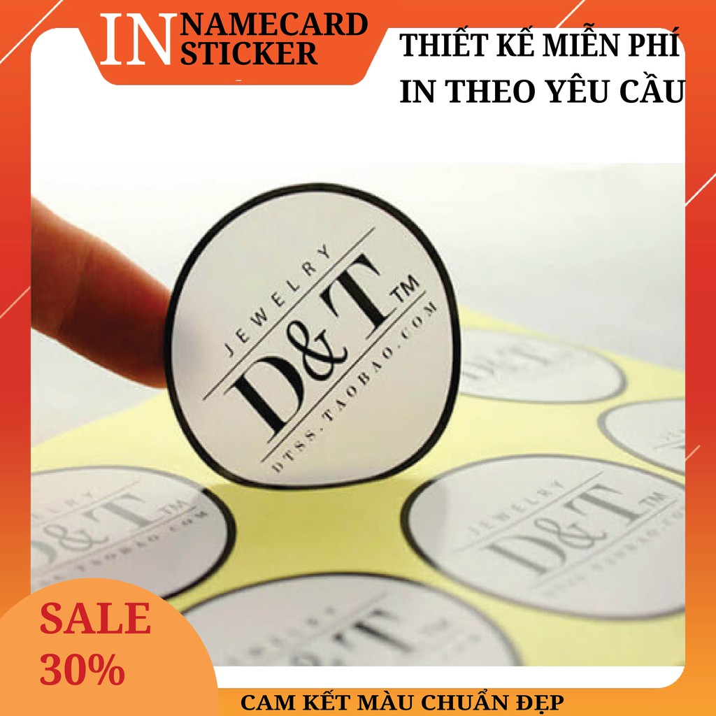 IN STICKER [COMBO 1000 STICKER (2X2CM)] - IN TEM NHÃN - STICKER DÁN - IN STICKER THEO YÊU CẦU - THIẾ