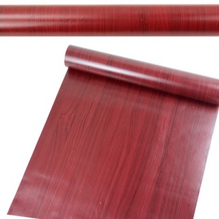 COMBO 5M GIẤY DÁN TƯỜNG KEO SẴN KHỔ 45CM MẪU VÁN NÂU ĐỎ