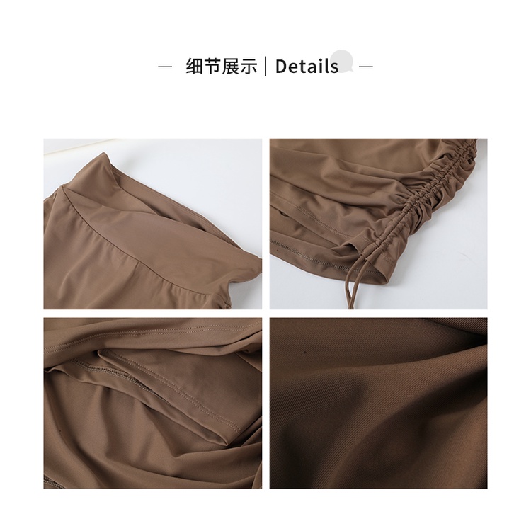 Chân váy lưng cao kiểu dáng thể thao quyến rũ