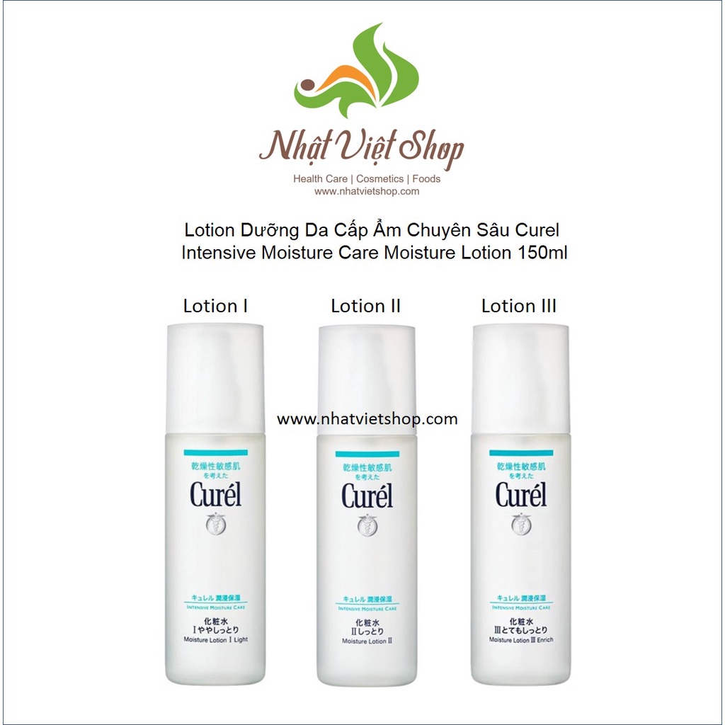 Lotion Dưỡng Da Cấp Ẩm Chuyên Sâu - Curel Intensive Moisture Care Moisture Lotion 150ml