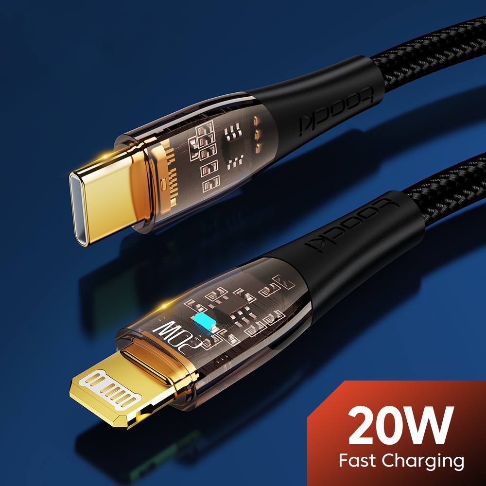 Cáp Sạc Toocki PD20W Cổng Mini Type C Sang iOS