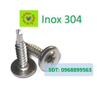 Vít tự khoan đầu dù inox