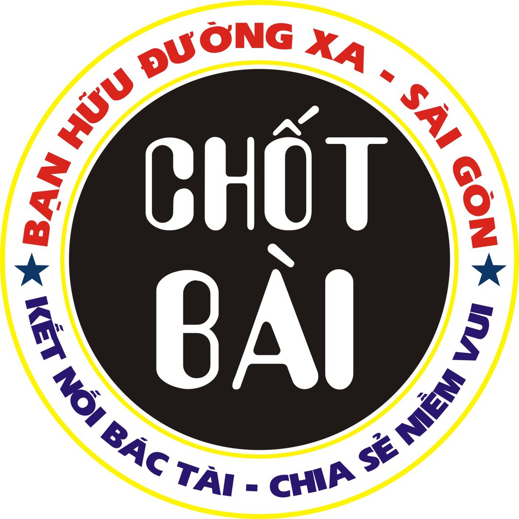 STICKER hình dán logo BẠN HỮU ĐƯỜNG XA, nhiều kích cỡ