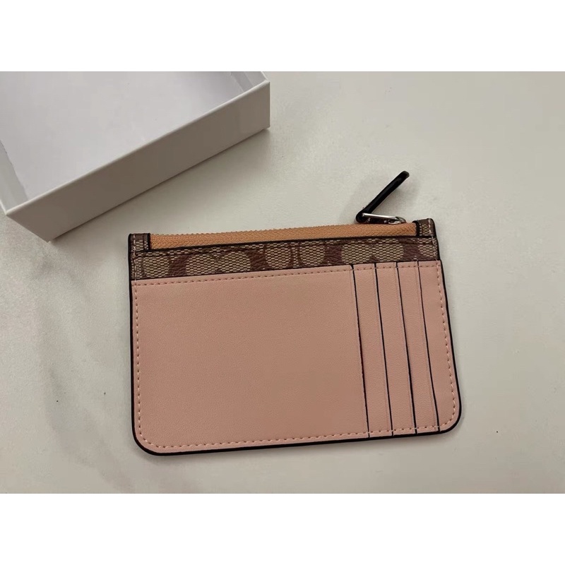 Ví Coach mini hồng