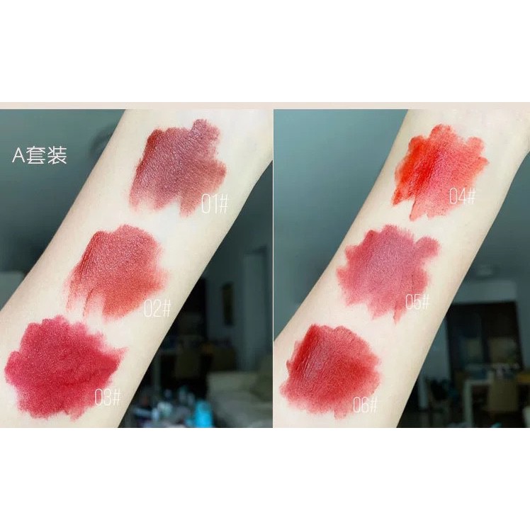 Set SON KEM LÌ 3 Cây HUDAPRO LOVE LIP GLAZE Chính Hãng Nội Địa