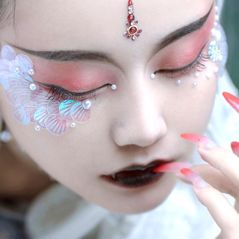 Somedayzl Phấn Mắt Kim Tuyến Lấp Lánh Hình Vỏ Sò / Vảy Cá Phong Cách Cổ Điển