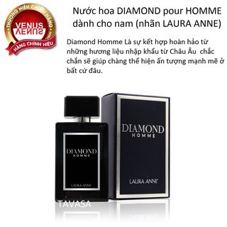 Nước Hoa Nam Laura Anne Diamond Pour Homme  (45ml)