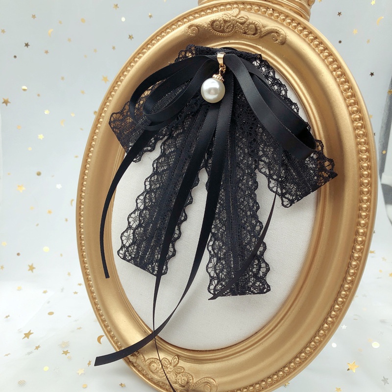 Cà Vạt Nơ Đính Ngọc Trai Thời Trang Cho Nữ