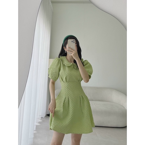 ĐẦM XỐP CỔ SEN TAY BÚP 3M✨