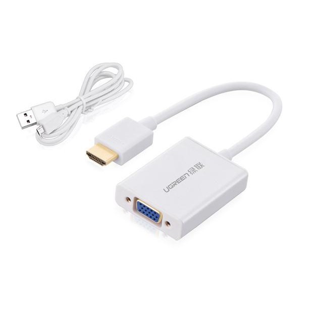 CÁP CHUYỂN ĐỔI HDMI TO VGA + Audio UGREEN 40233 Màu Đen(MM102)