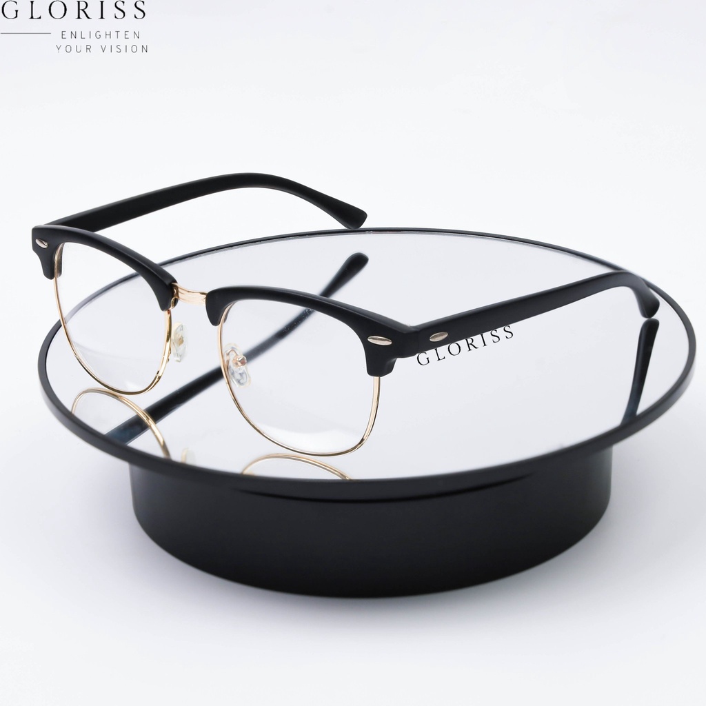 Gọng kính cận nam nữ thời trang - GLORISS BRONLINE 092 cắt mắt cận, viễn, loạn thoải mái