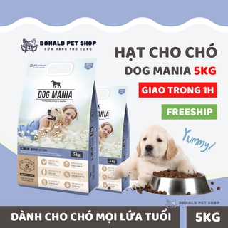 Hạt Dog Mania thức ăn chó mọi lứa tuổi dạng hạt khô, nhỏ dễ nhai, date mới Donald Pet Shop