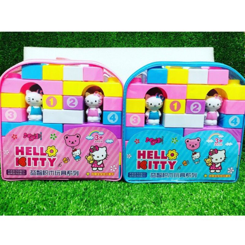 Bộ đồ chơi lắp ráp Mèo Kitty/ Chuột Mickey cho bé thỏa sức sáng tạo (giao mẫu ngẫu nhiên)