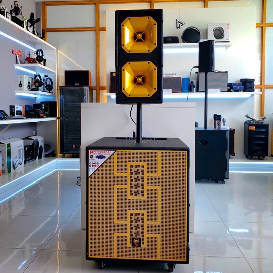 Loa Kéo Karaoke K1050 Bass 5 Tấc Cột Đơn Mạch Reverb Chống Hú