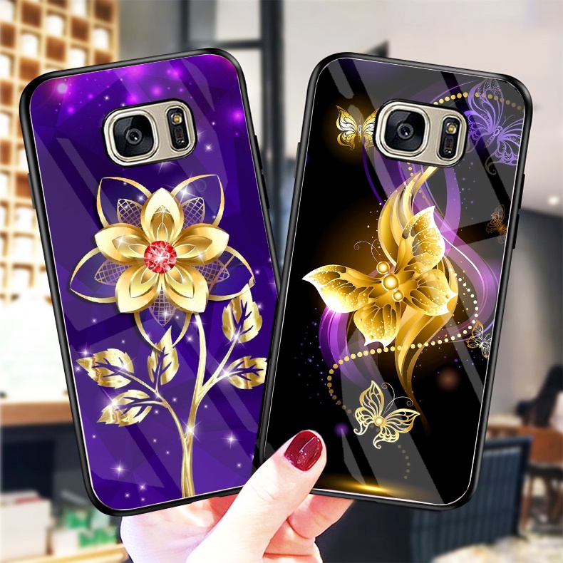 Ốp Lưng SAMSUNG GALAXY S7,S7 EDGE Ốp kính bóng cao cấp mới nhất