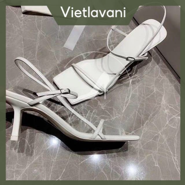 Giày sandal cao gót quai mảnh đế nhọn 7 phân S22 VIETLAVANI