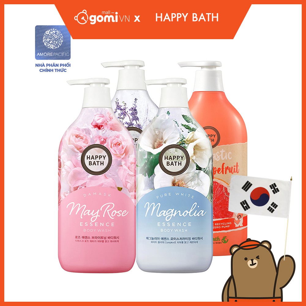 Sữa Tắm Tinh Chất Hương Hoa Happy Bath Essence Body Wash 900g | BigBuy360 - bigbuy360.vn