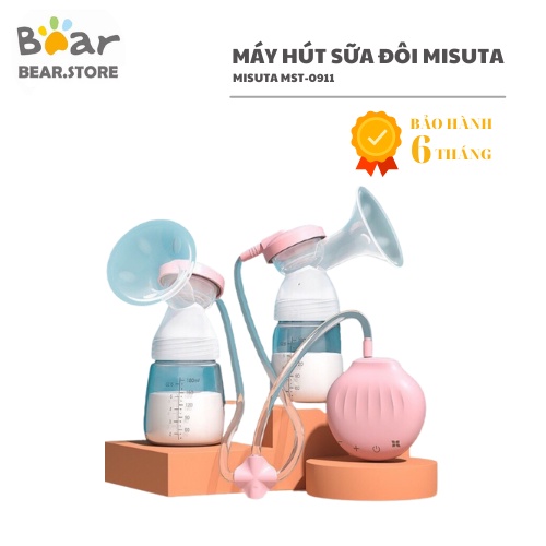 [phễu size 28] Máy Hút Sữa Điện MISUTA 9 Mức Hút Có Chế Độ Massage Kích Tiết Sữa