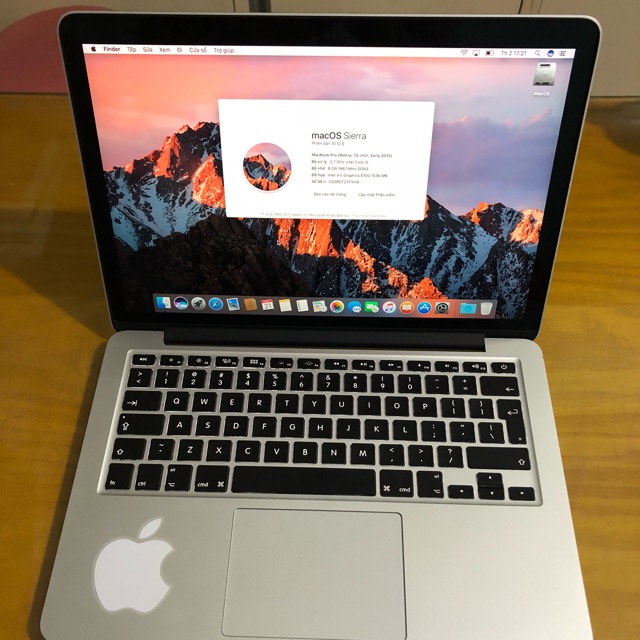 Macbook Pro Retina MF839 (13.3 inch, Early 2015) Core i5 RAM 8GB SSD 128GB