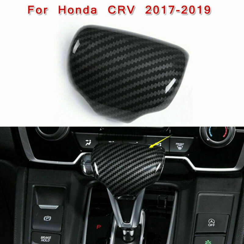 Vỏ bọc cần số xe hơi bằng ABS họa tiết sợi Carbon sang trọng cho Honda CR-V CRV 2017 2018 2019 2020