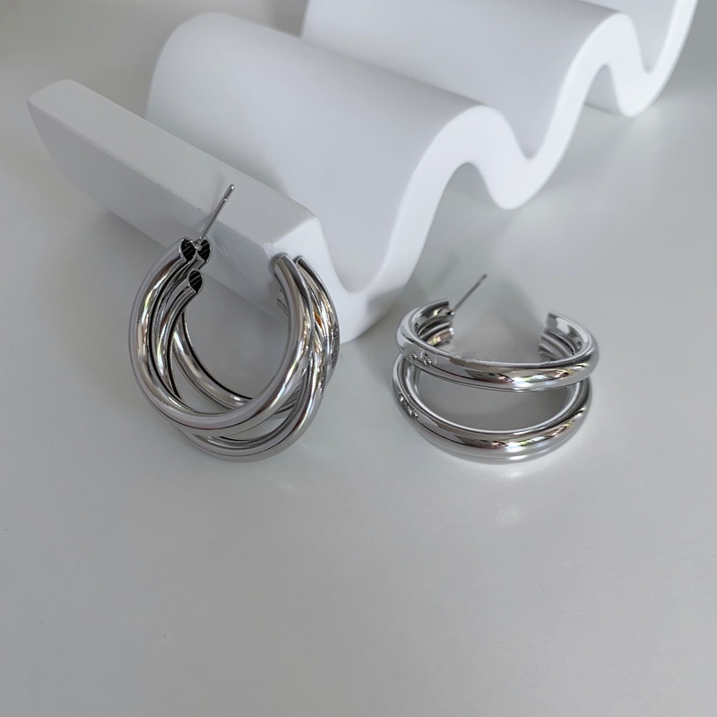 Bông Tai Nhiều Lớp Phong Cách hip-hop Sang Trọng Hợp Xu Hướng