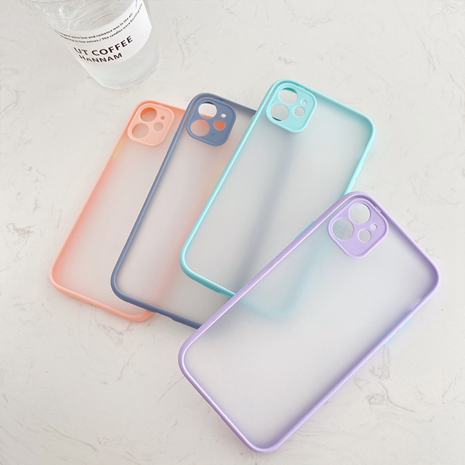 Iphone 12 Mini Pro Max Se 2020 11 Pro Xs Max Xr X 7 8 Ốp Điện Thoại Mềm Chống Sốc Màu Trơn Cho | BigBuy360 - bigbuy360.vn