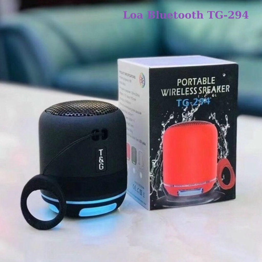 Loa Bluetooth Mini Tg294 Loa Nghe Nhạc Bluetooth Mini Hỗ Trợ Thẻ Nhớ Jack 3.5 Kêt Nối Máy Tính Laptop - Tueman