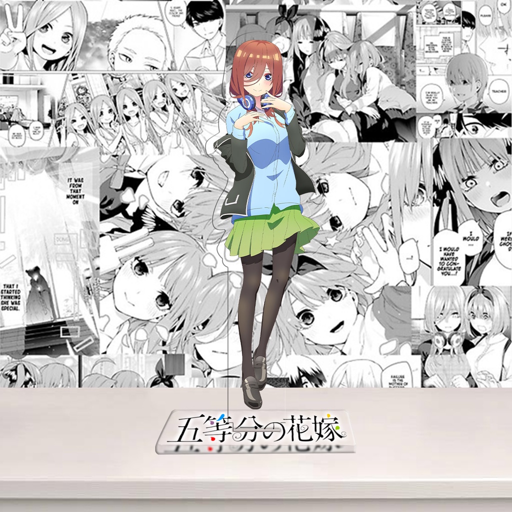 Standee Nhà Có 5 Nàng Dâu, Gotoubun no Hanayome, mô hình nhân vật Miku, Nino, Itsuki, Ichika, Yotsuba