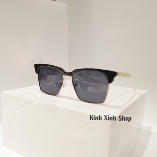 Kính râm Mắt vuông unisex gọng Kim loại