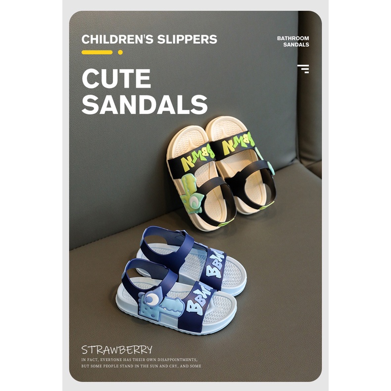 Giày sandal AMILA hở ngón siêu nhẹ chống trượt thời trang đi biển cho bé trai