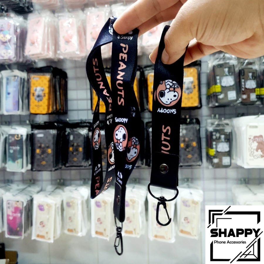 Ốp Lưng IPhone Snoopy Dẻo Kèm Đeo Tay Viền Vuông Các Dòng 7Plus/8Plus/X/XS/XsMax/11/11ProMax/12ProMax [Shappy Shop]