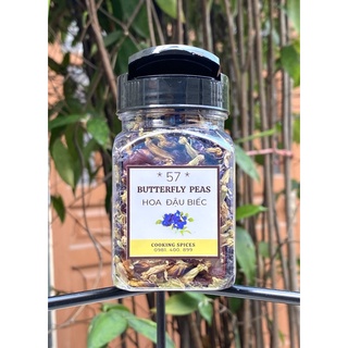 [ Hũ 120ml ] Hoa Đậu Biếc sấy khô ( Butterfly Peas ) dùng pha trà