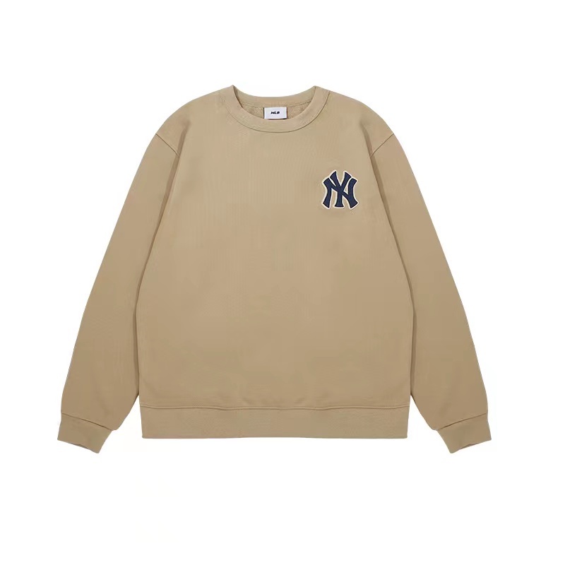 MLB Áo Nỉ Tay Dài Cổ Tròn Chất Liệu Cotton Phong Cách Thể Thao Thời Trang Cho Cặp Đôi