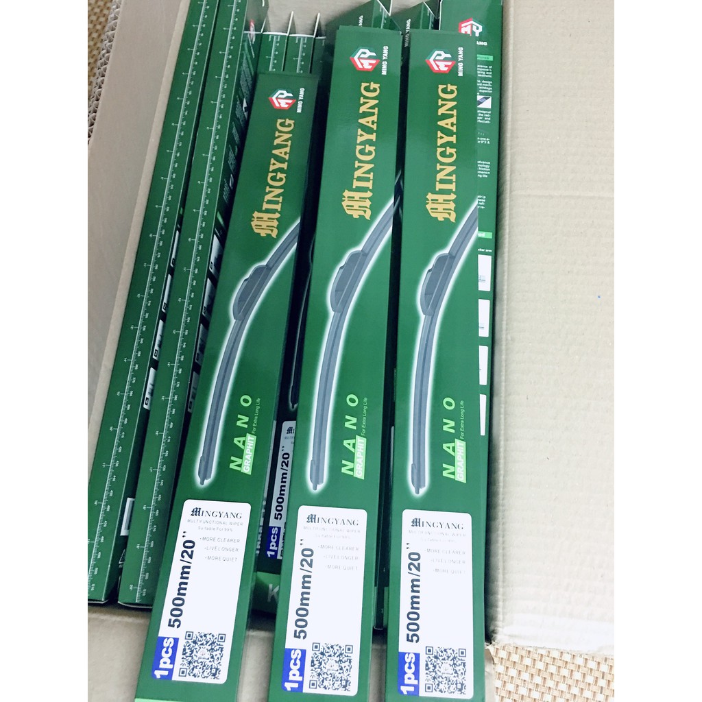 BỘ 02 THANH GẠT MƯA MỀM SILICONE NANO MINGYANG WIPER BLADE