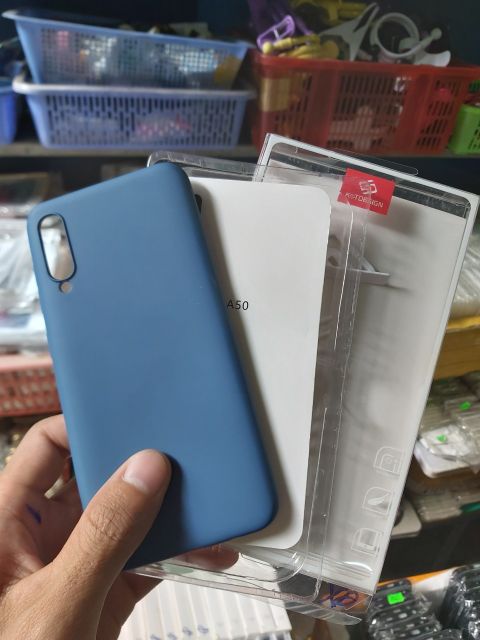 Ốp lưng dẻo màu cho Samsung A50s/A50 nhiều màu(ảnh thật)chống bám bẩn bám vân tay.
